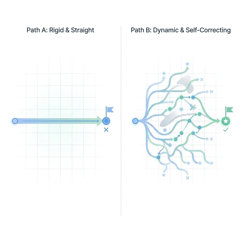 SFT vs Reinforcement Learning: Rigid paths vs dynamic self-correction