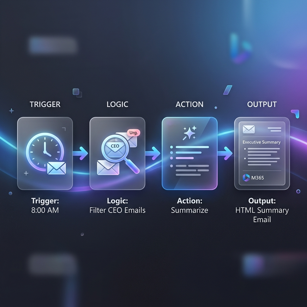 Example logic flow for the Workflows Agent