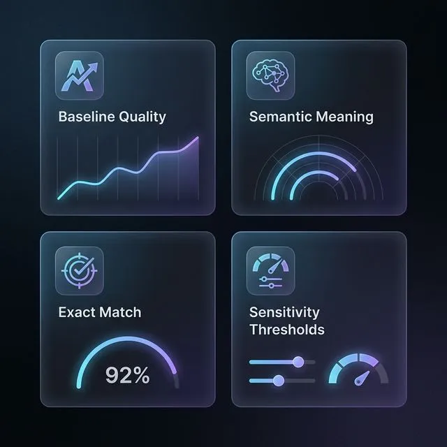 Evaluation Metrics UI