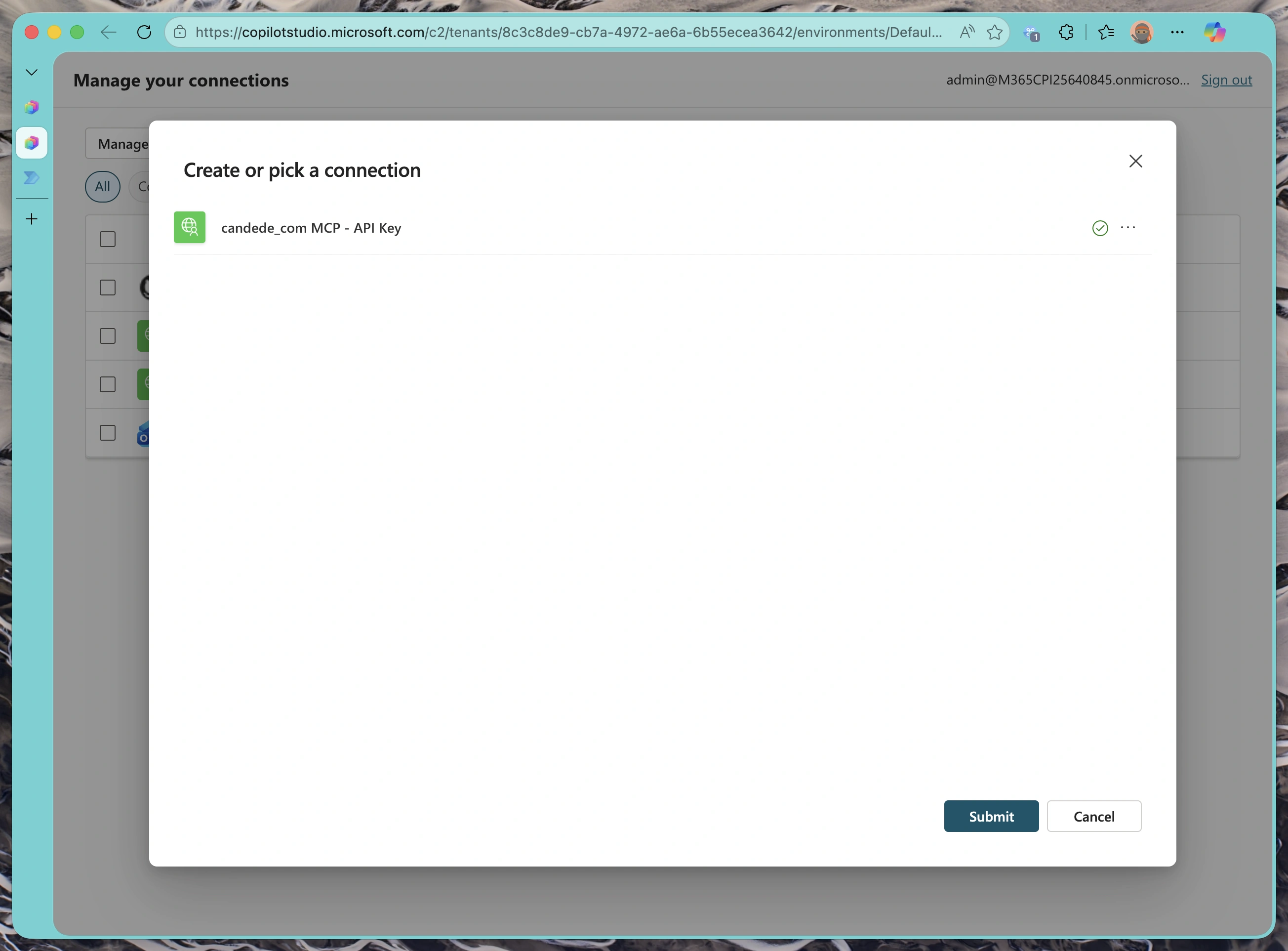 Activation confirmation dialog