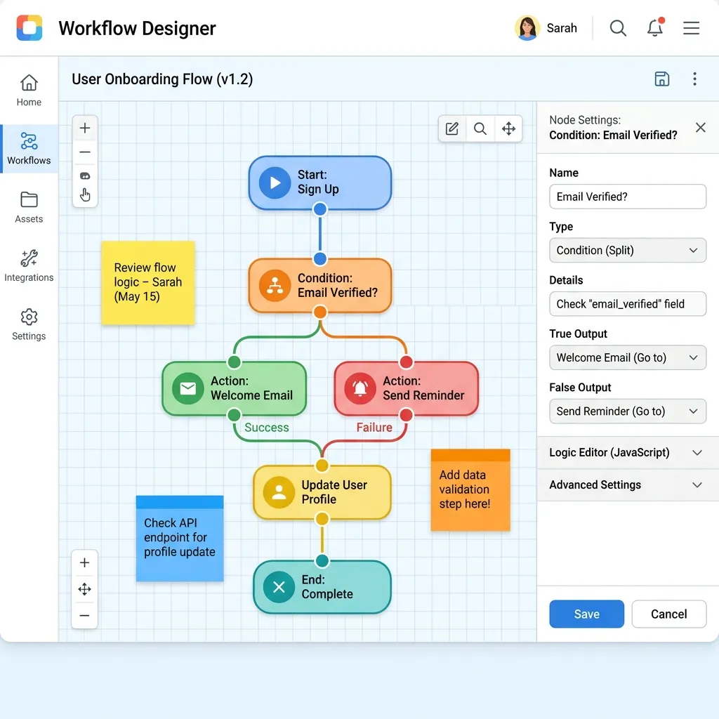 Visual mock of the new Copilot Studio workflow designer interface