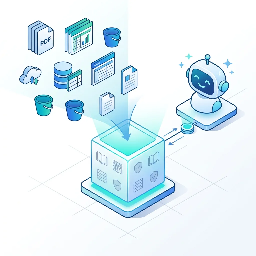 Separation of Concerns: The Agent interacts cleanly with a Knowledge Base