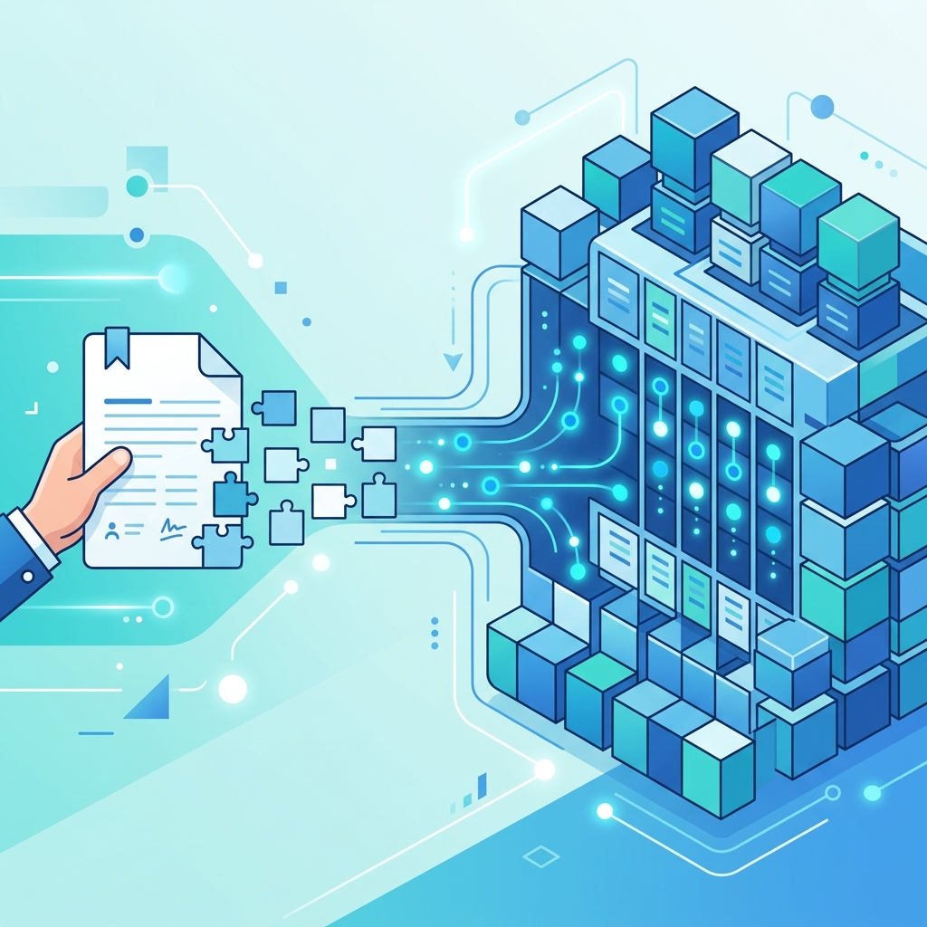 Automated Indexing Pipeline: Documents are processed and indexed seamlessly