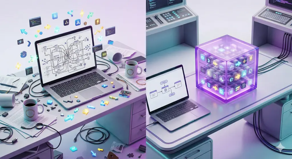 Siloed Personal Flows vs Optimized Enterprise Solutions